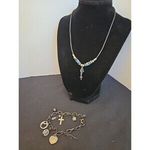 Christian 16" Necklace & 7" Charm Bracelet
